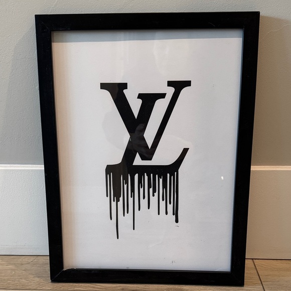 Louis Vuitton Other - Louis Vuitton Black and White Drip Art